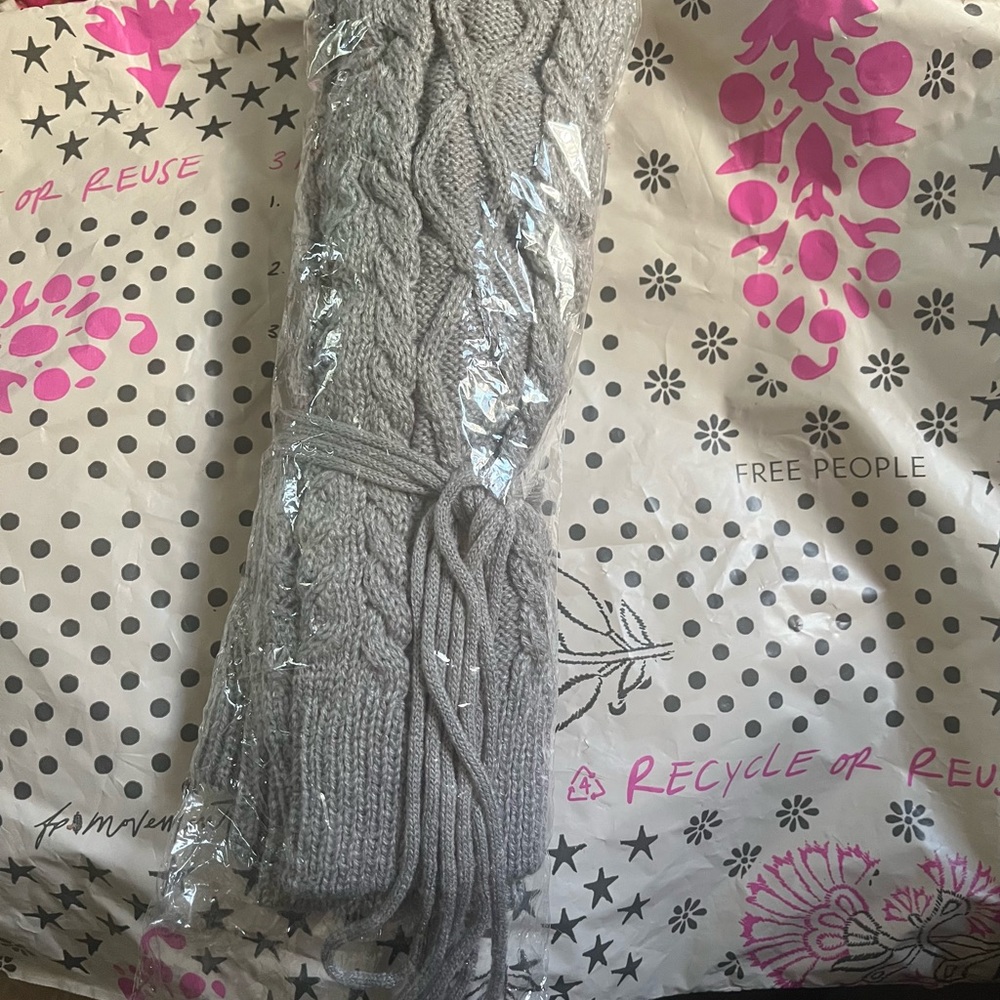 Over the knee Thigh high leg warmers Grey NEW!